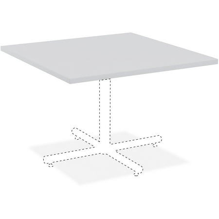 White Seville Classics Ergo Desk Table Top with Beveled Bottom Edges 54 x 30